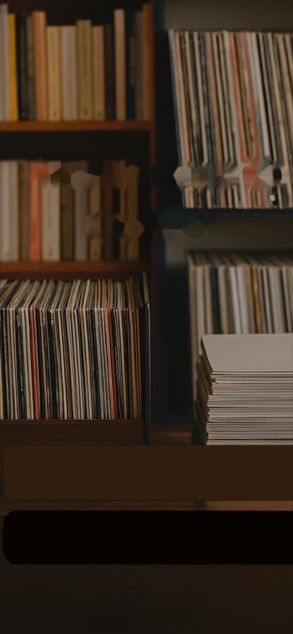 Photo d’un disque vinyle en cours de scan